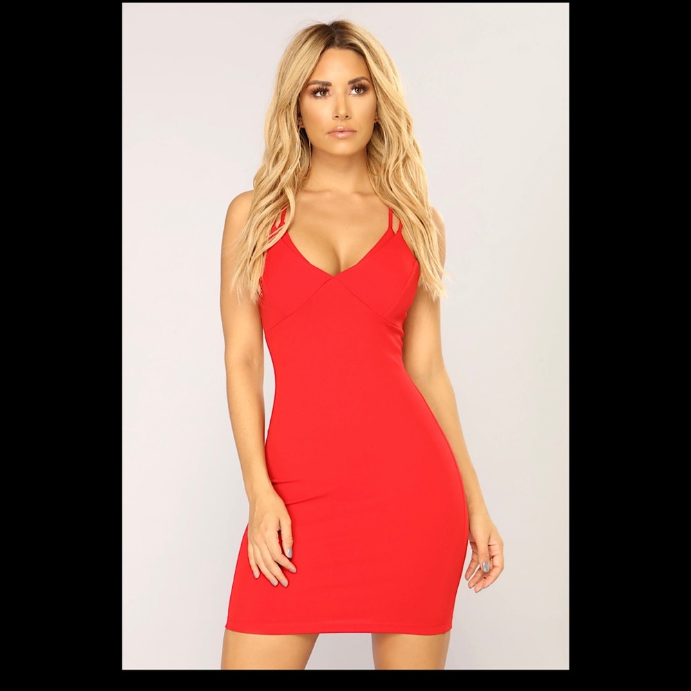 Slaying Hearts Mini Dress ~ Red